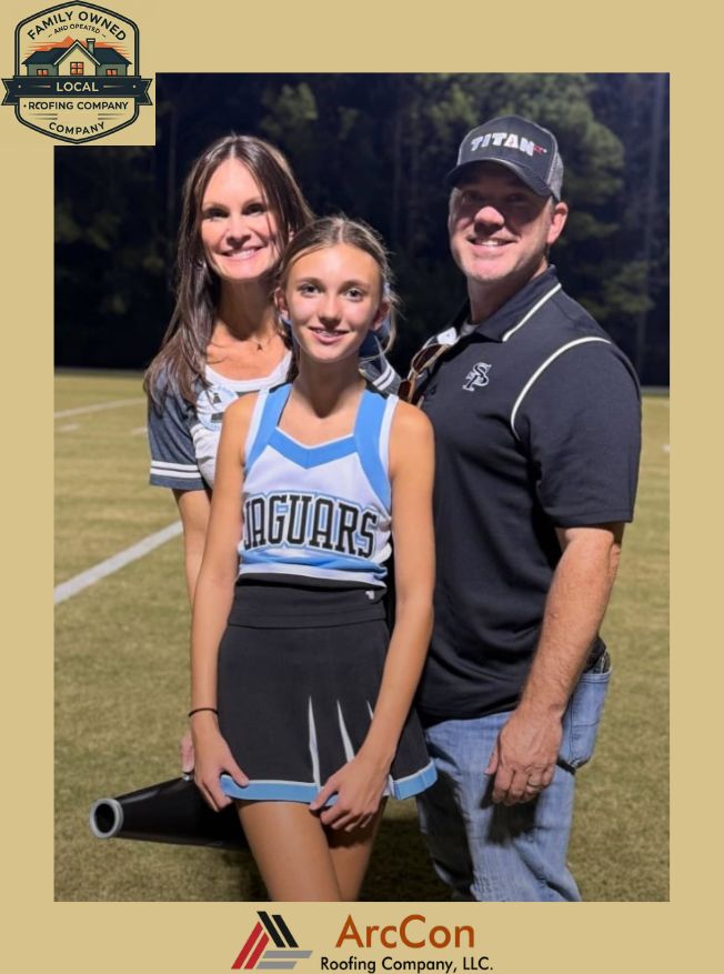 Local Family Owned and Operated A photo of Charlie Williams at a sports event with family.